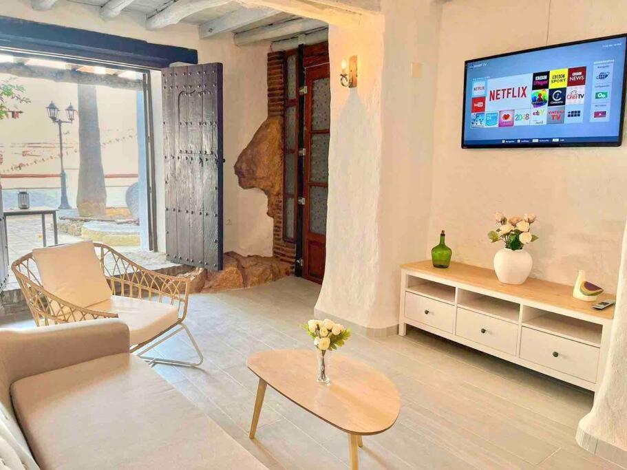 La Palmera. Casa Rural Con Piscina Privada. Benadalid Exteriör bild